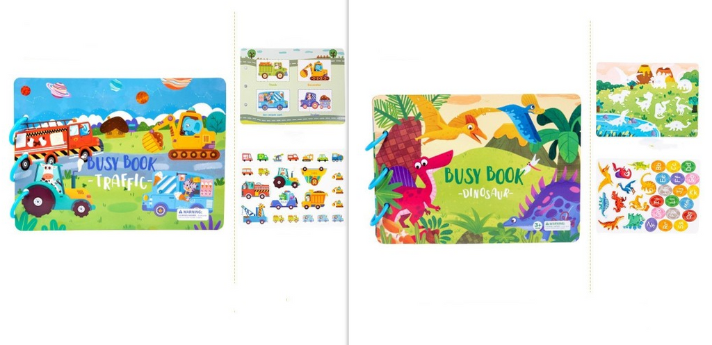 Children's Busy Book Educational Toys Repeated Paste Pi-Mart