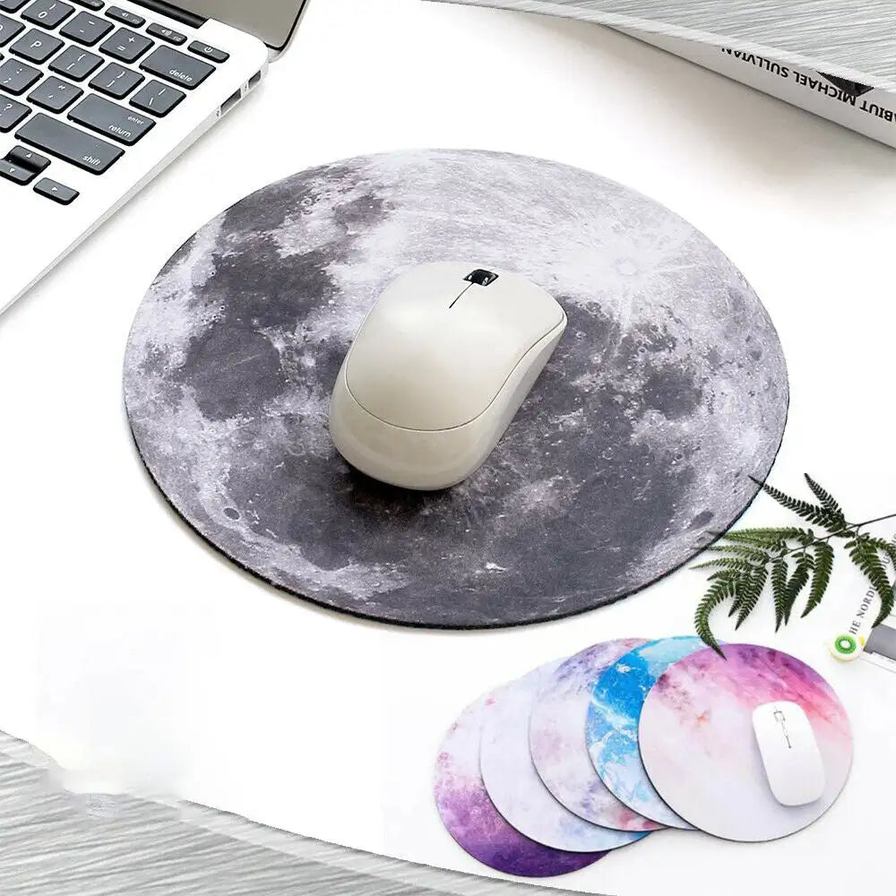 Space Round Mouse Pad PC Gaming Non Slip Mice Mat For Laptop Notebook Computer Gaming Mouse Pad - SJB-DIAMOND ELITES