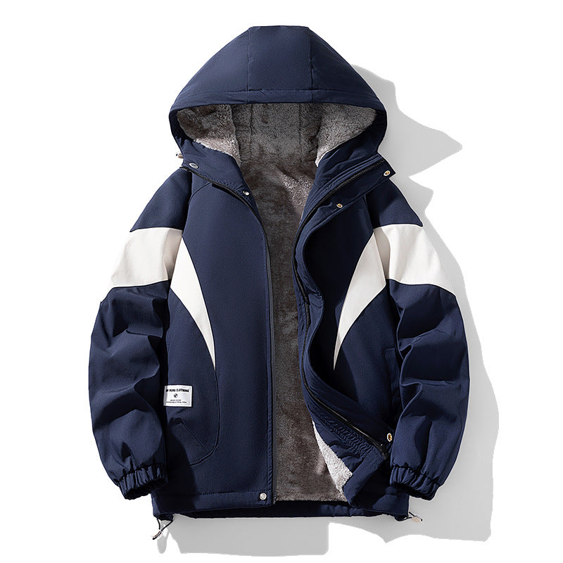 Autumn And Winter Fleece-lined Jacket Pi-Mart
