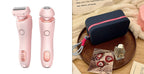 2 In 1 Hair Removal Epilator USB Rechargeable Trimmer Women Body Razor Face Leg Armpit Bikini Hand Pubic Shaver Hair Remover Pi-Mart