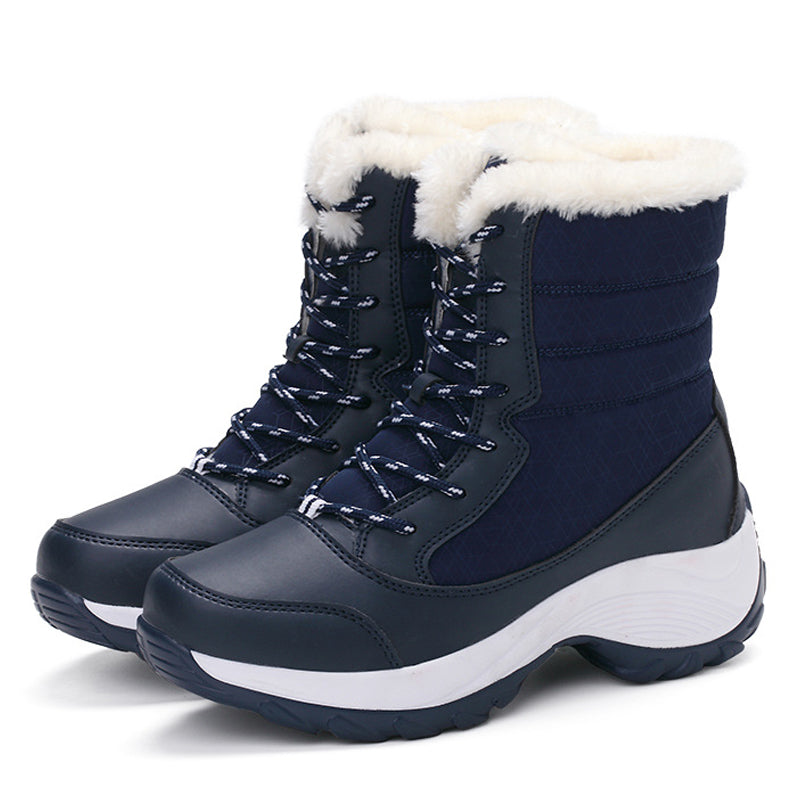 Snow Boots Plush Warm Ankle Boots For Women Winter Shoes Pi-Mart