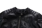 PU leather motorcycle leather jacket Pi-Mart