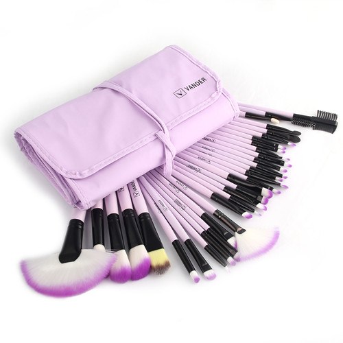 Professional 32Pcs Makeup Brush Foundation Eye Shadows Powder Blue Make Up Brushes Tools Cosmetic Bag pincel maquiagem Brushes Pi-Mart