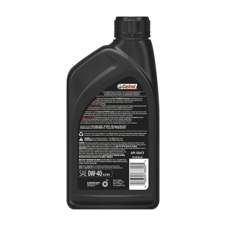 Castrol Edge 0W-40 A3/B4 Advanced Full Synthetic Motor Oil, 1 Quart EasyOptionXY LLC