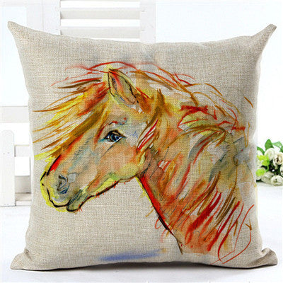 Horse pattern pillow pillowcase Lootquake LLC