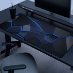 1pc Durable Gaming Mouse Pad with Stylish Geometric Design - Waterproof, Non-Slip, Washable Desk Mat for Keyboard, Sketchbook - Ideal Gift for Gamers, Office, and Study Accessories - Polyester Material No Battery Required Lootquake LLC