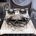 Black hair head quilt cover three-piece bedding set Pi-Mart