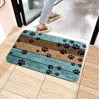 1pc Ultra-Absorbent Dog Paw Prints Doormat - Stylish Entrance Rug for Muddy Paws, Quick Drying, Non-slip Sleeping Blanket, Perfect for Busy Pet Homes Lootquake LLC