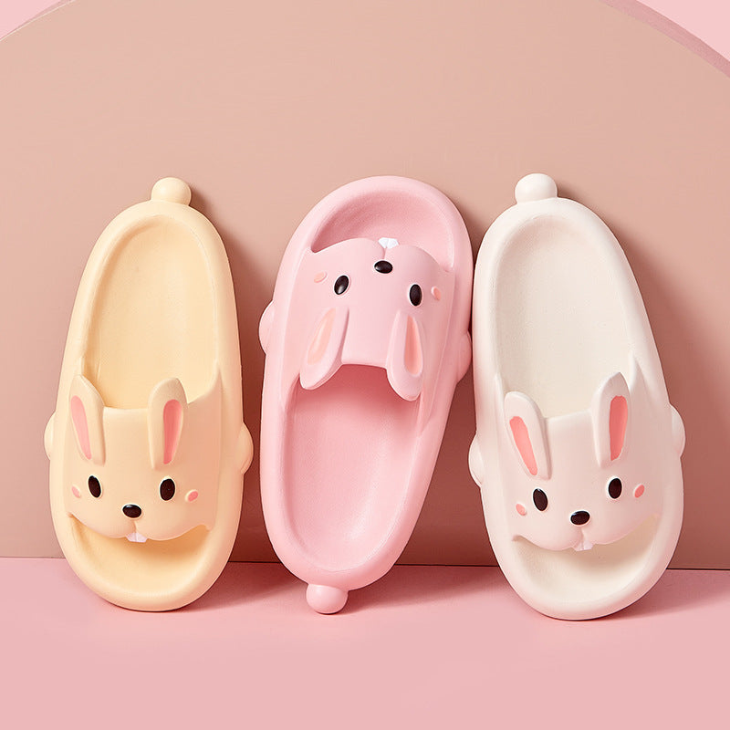 Cute Rabbit Slippers For Kids Women Summer Home Shoes Bathroom Slippers Pi-Mart