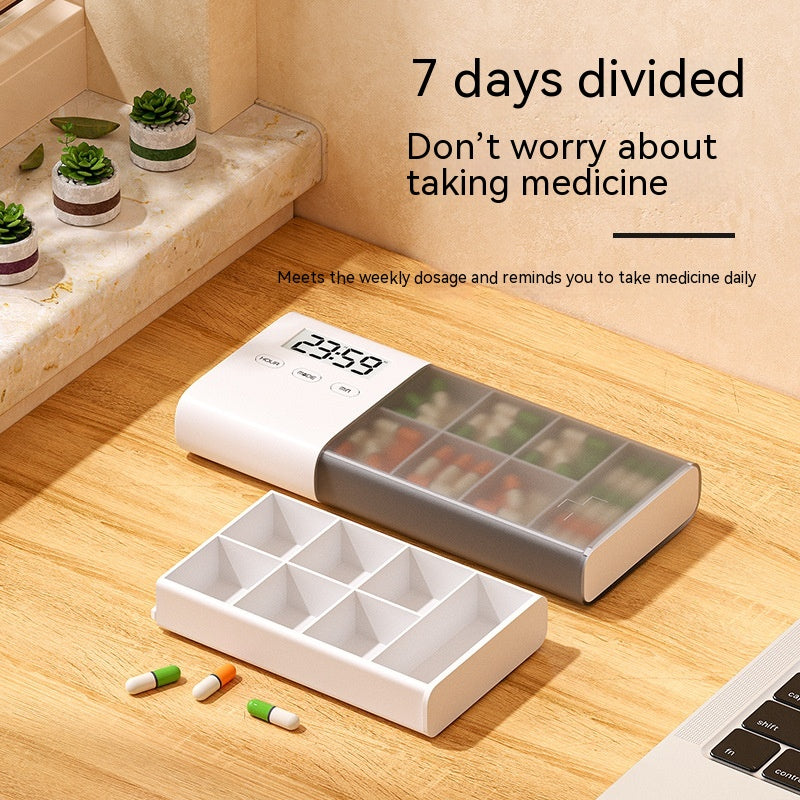 Portable Electronic Portable Mini Timing Medicine Smart Pill Box Pi-Mart