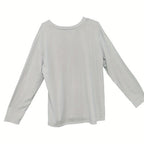 Ladies Off Shoulder Autumn Winter Letter Printed Casual White Long Sleeved T-shirt Top - SJB-DIAMOND ELITES