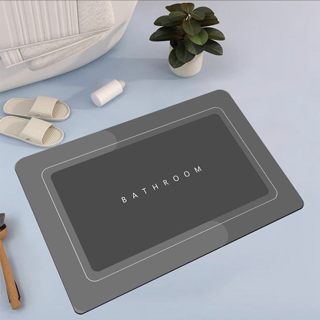 Quick Drying Absorbent Bathroom Mat Pi-Mart