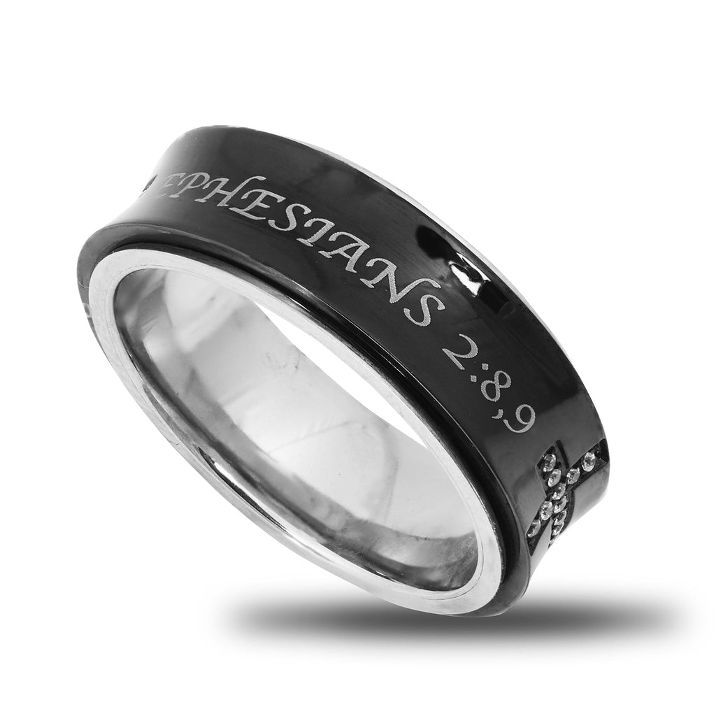 Black Spinner Ring KingdomWear