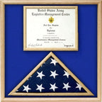 Air Force Flag and certificate Display case. The Military Gift Store