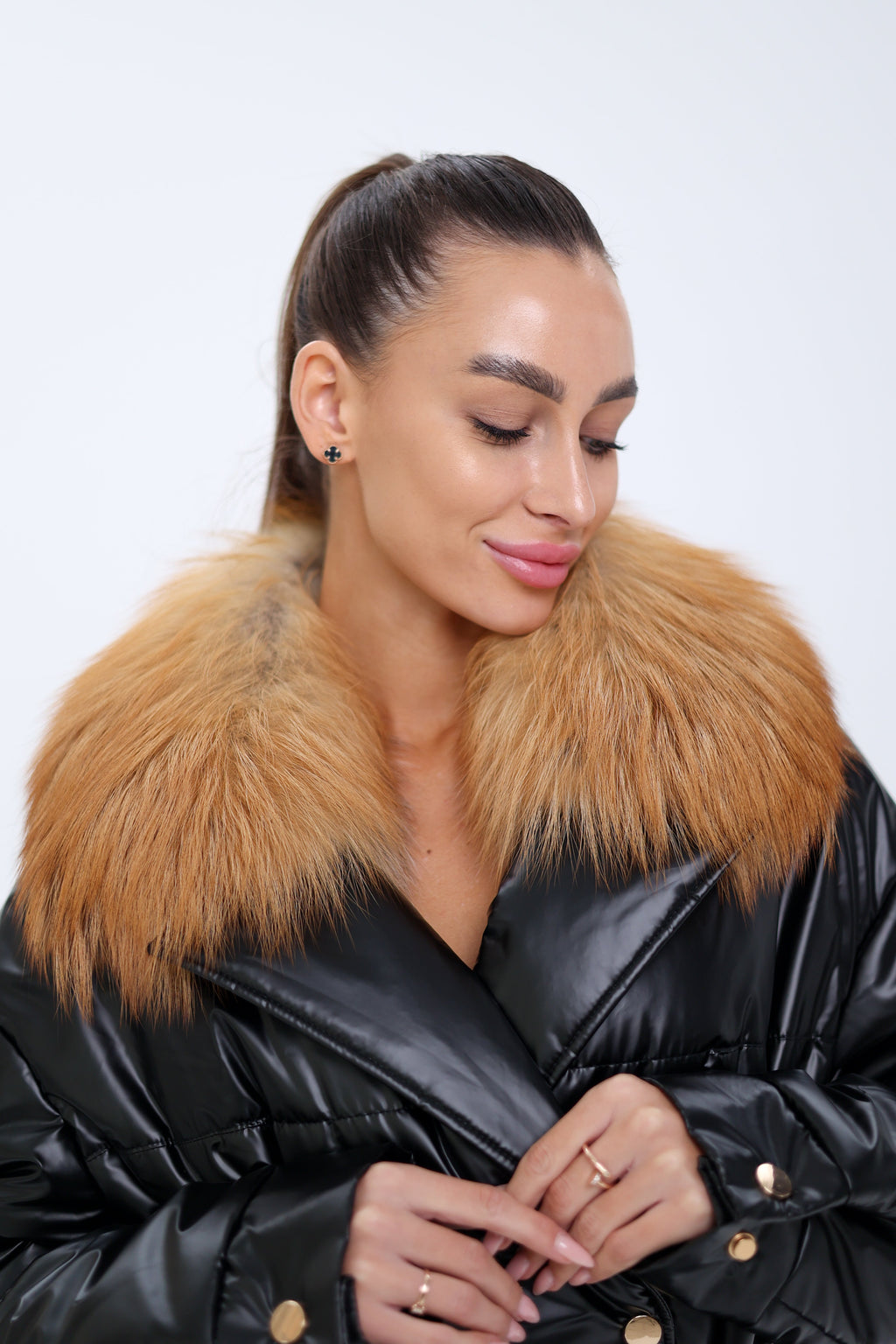 Genuine Gold Fox Fur Freudenberg Comfortemp® Coat - SJB-DIAMOND ELITES
