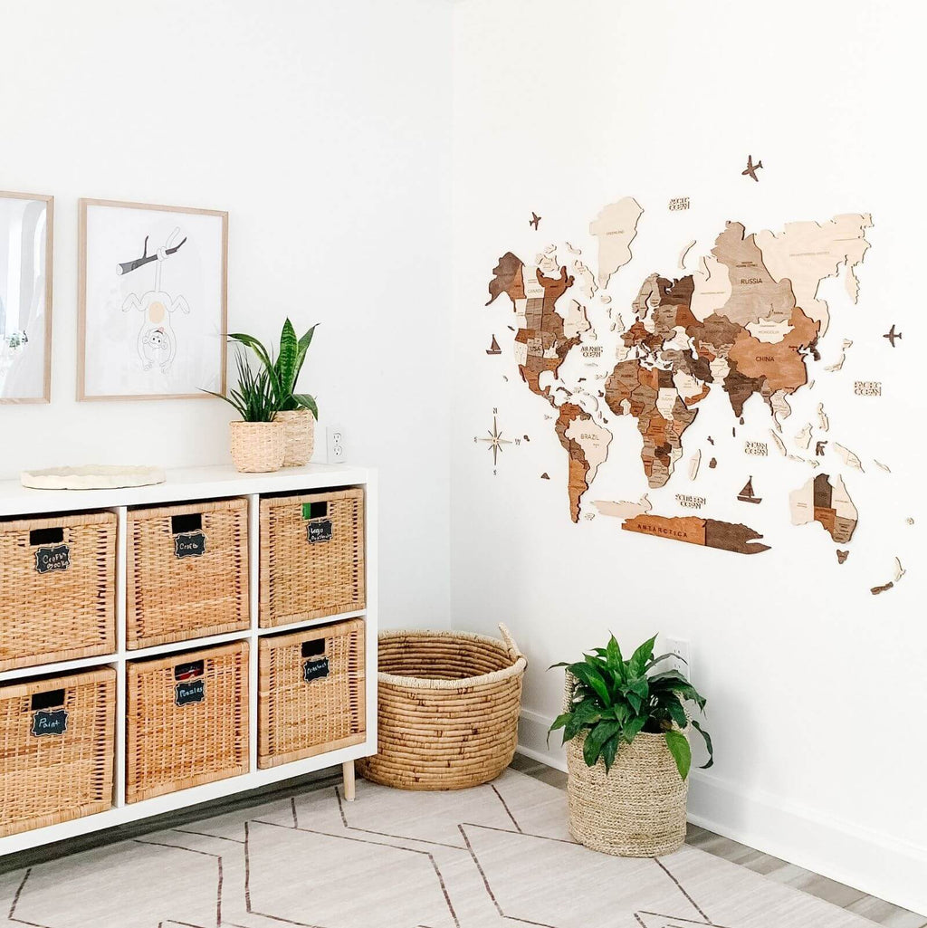 3D Wall Art for Living Room Enjoy The Wood