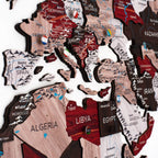 3D Wooden World Map Urban Enjoy The Wood