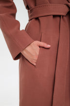 Genuine Polar Fox Cashmere Wool Back Zipper Coat - SJB-DIAMOND ELITES