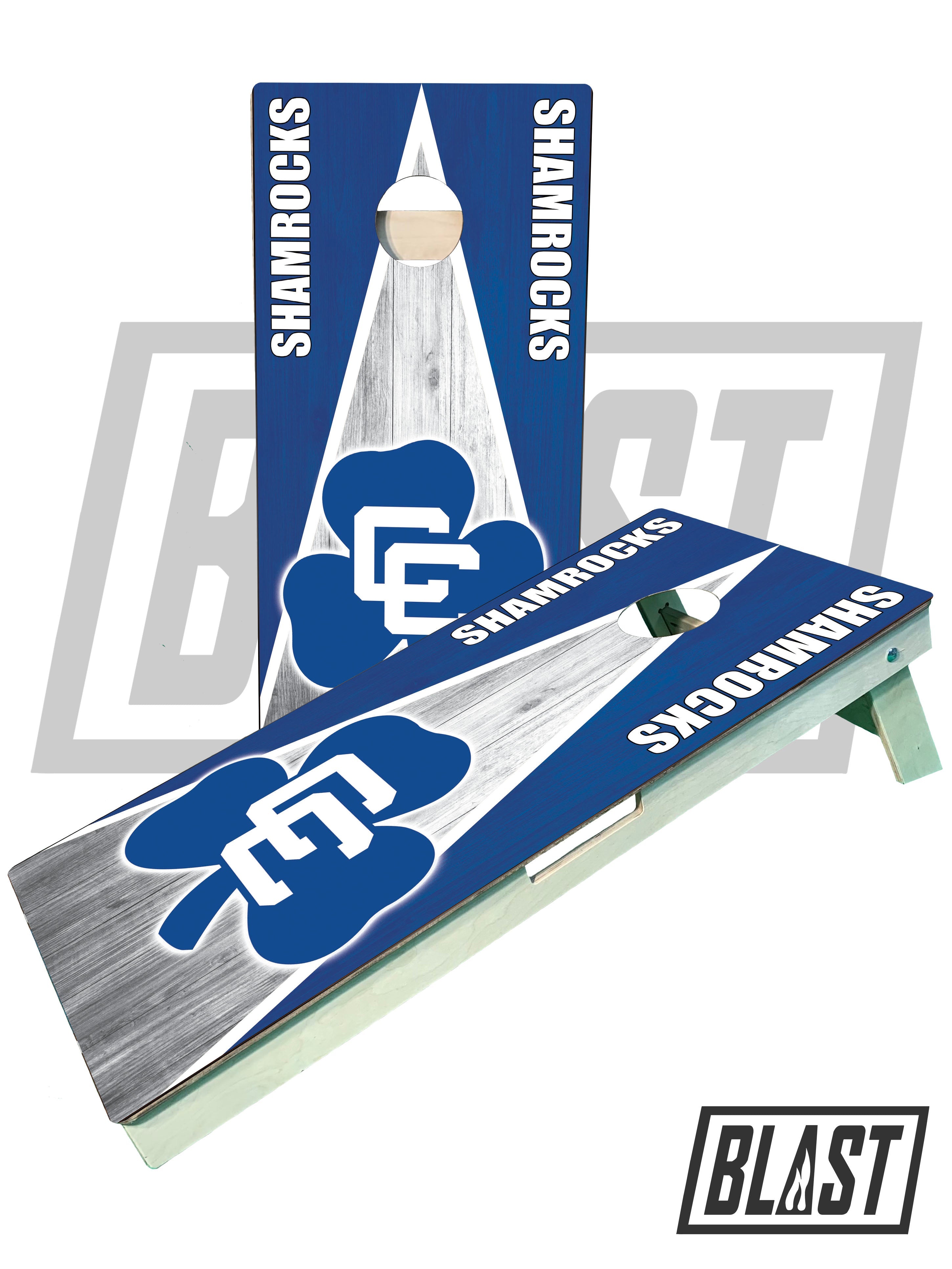 CC shamrock theme cornhole sets - SJB-DIAMOND ELITES