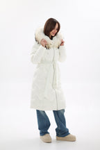 Genuine Fur Trim Down Fill Coat