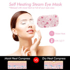 Jekeno Steam Eye Mask, 16 Packs Eye Masks for Dry Eyes, 40-60 Minutes Self Moist Heated Warm Compress Eye Mask Disposable for Sleep, Spa Relaxing Trip Gifts, Travel Essentials for Women Men Rose 1 Count (Pack of 16) Pi-Mart
