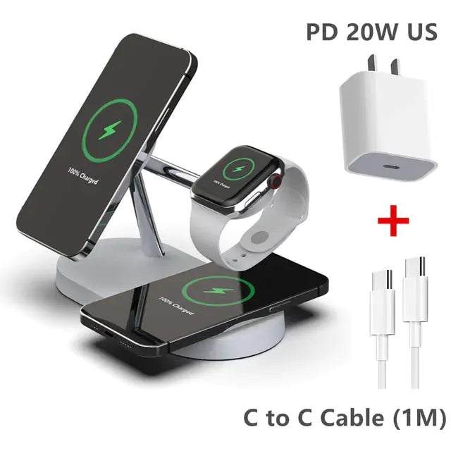 3-in-1 Wireless Magsafe Charger Stand Pi-Mart