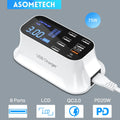 8/4-Port LED Display USB Charger Pi-Mart