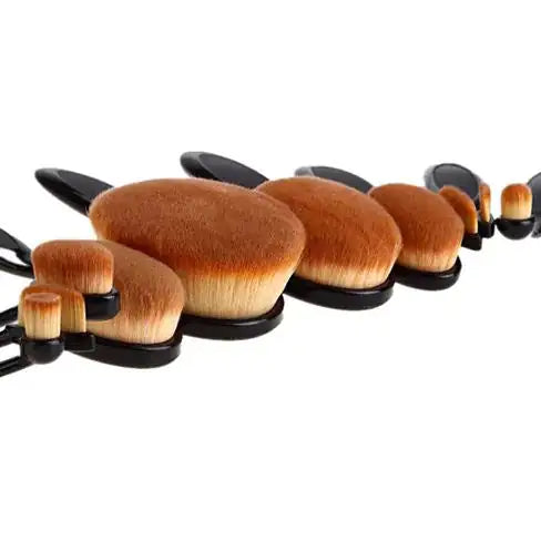 Beauty Experts Set of 10 Oval Beauty Brushes Lootquake LLC