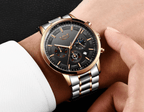 Men's Waterproof  Watch With Chronometers And Date Display Unique Design Perfect Gift Stevvex