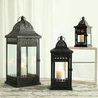 9.5"&14.5"&20" High Decorative Candle Lanterns ( Set of 3） Lootquake LLC