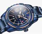 Men's  Luxury Stainless steal Waterproof Watch With Day And Date Display Unique Design Perfect Gift In Modern Metal Men  Wrist Watch Design - SJB-DIAMOND ELITES
