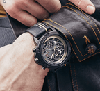 Men's  Sports Waterproof Watch With Chronometers And Leather Belt Multifunction Wristwatch Unique Design Perfect Gift - SJB-DIAMOND ELITES
