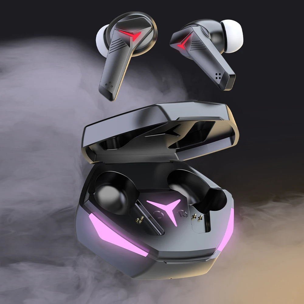 Wireless Earbuds for iOS & Android Phones, Bluetooth 5.2 in-Ear Headphones with Extra Bass, Built-in Mic, Soft in-Ear Sleep Earbuds Gaming Earbuds 60ms Low Latency TWS Bluetooth Earphone with Mic Bass Audio Sound Positioning Wireless Headphones Stevvex