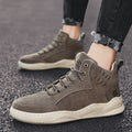 Business Men's High Quality Casual Shoes Fashion Trend Men's Sports Leather Shoes Comfortable Lace-Up Non-Slip Walking Shoes Leather Luxury Non-Slip Hiking Boots Outdoor Lightweight Shoes Stevvex