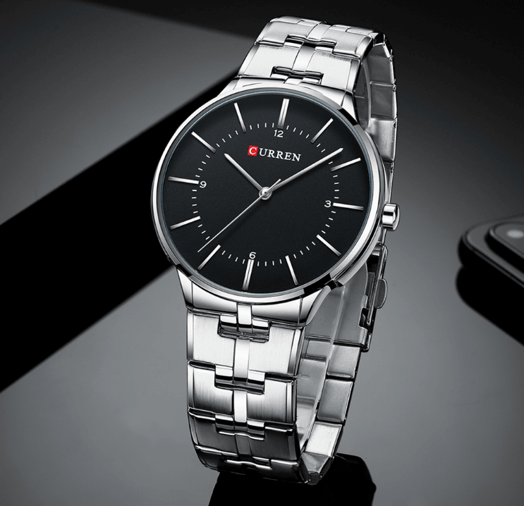 Men's  Waterproof Watch With Shining Bracelet In Five Modern Designs Perfect Gift For Your Loved One Stevvex