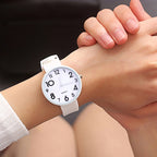 Small Dial Casual Fashion Watch Thin Strap Female Student Silicone Strap Temperament Ladies Watch Fresh Children Clock Casual Quartz Wristwatch With Bezel Case Silicone Band Watch For Women Girls Stevvex