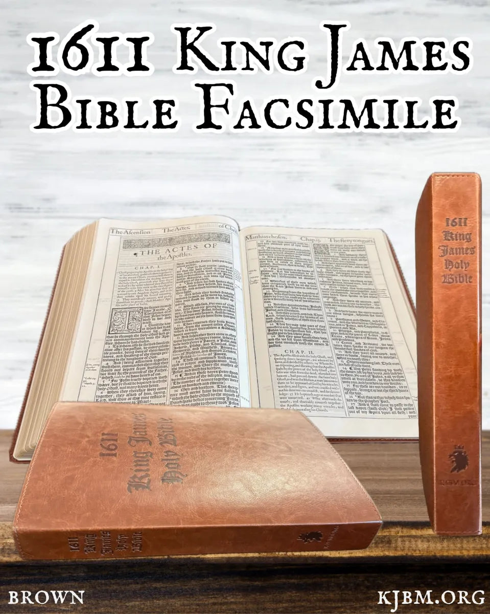 1611 King James Bible - Brown KingdomWear
