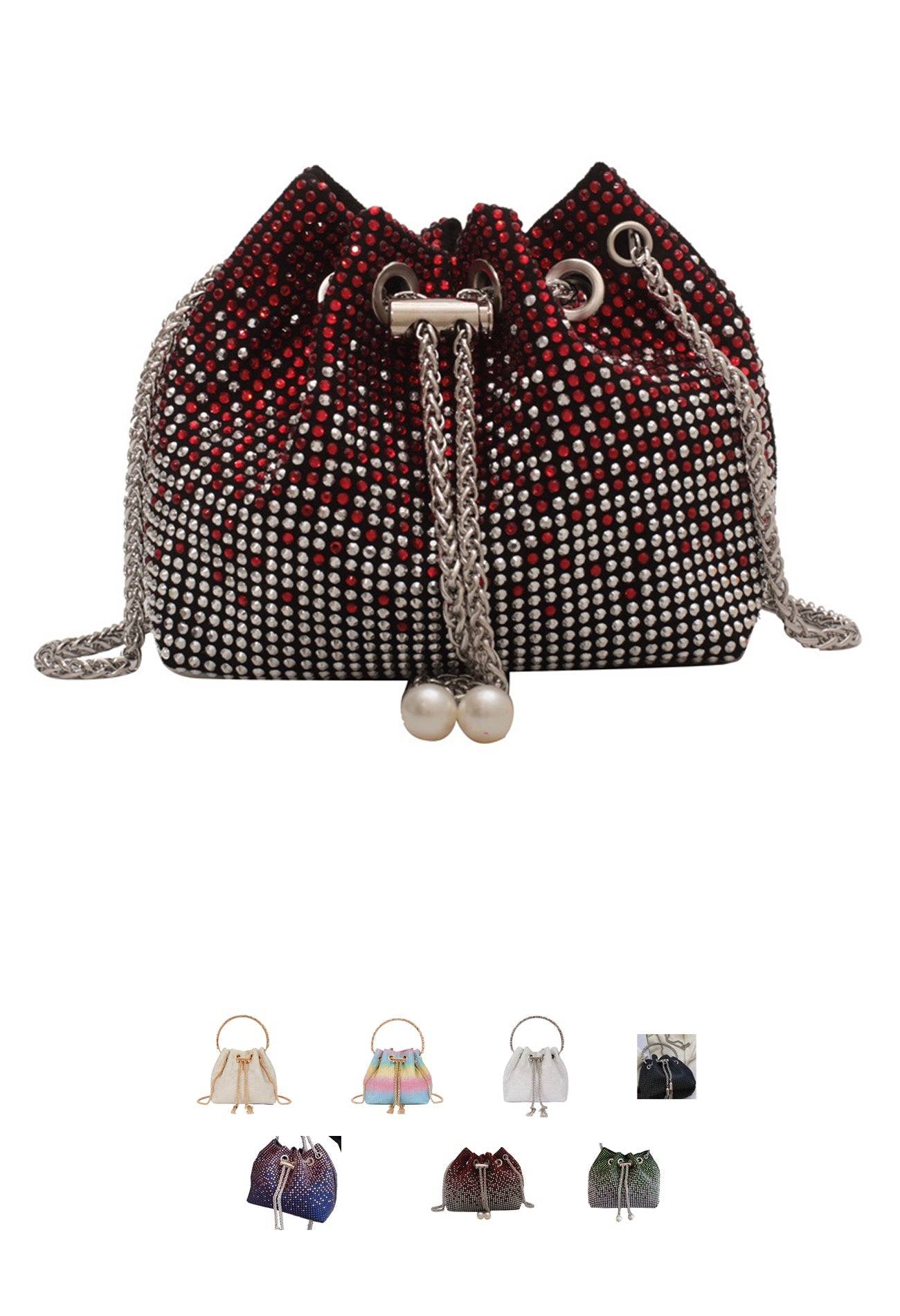 Small crossobdy bag w chain handle sling purse - SJB-DIAMOND ELITES