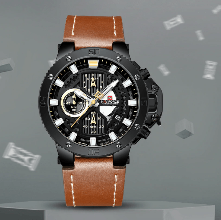Men's Casual Waterproof Watch With Chronometers And Fluorescent Hands Excellent Design Perfect Gift - SJB-DIAMOND ELITES