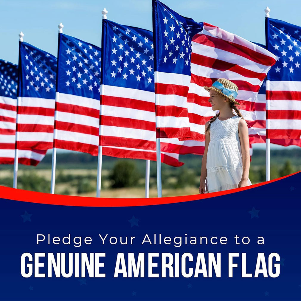 American Flag | American Flags for Outside 3'x5' |100% Made in USA Flag - Premium US Flag 3X5 Heavy Duty Outdoor with Embroidered Stars and Sewn Stripes. The Military Gift Store