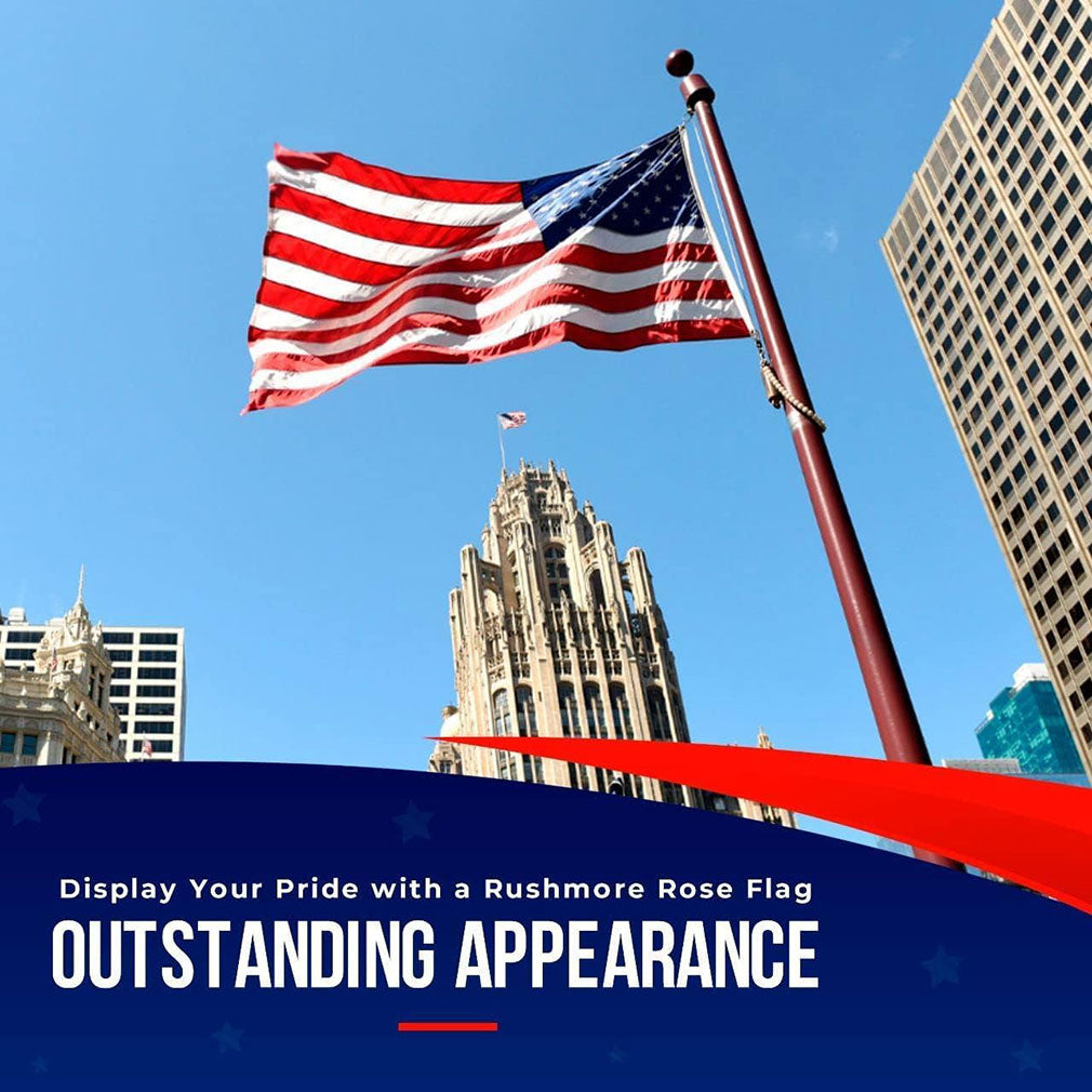 American Flag | American Flags for Outside 3'x5' |100% Made in USA Flag - Premium US Flag 3X5 Heavy Duty Outdoor with Embroidered Stars and Sewn Stripes. The Military Gift Store