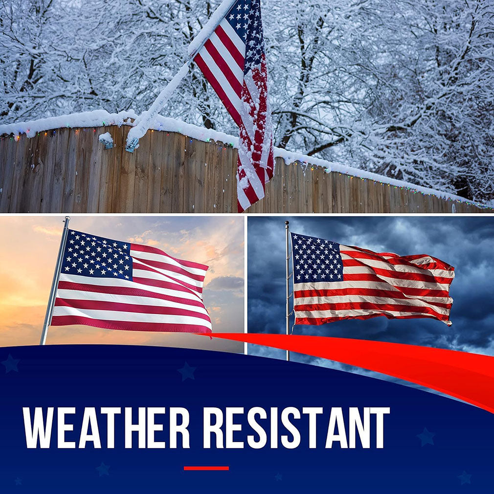 American Flag | American Flags for Outside 3'x5' |100% Made in USA Flag - Premium US Flag 3X5 Heavy Duty Outdoor with Embroidered Stars and Sewn Stripes. The Military Gift Store