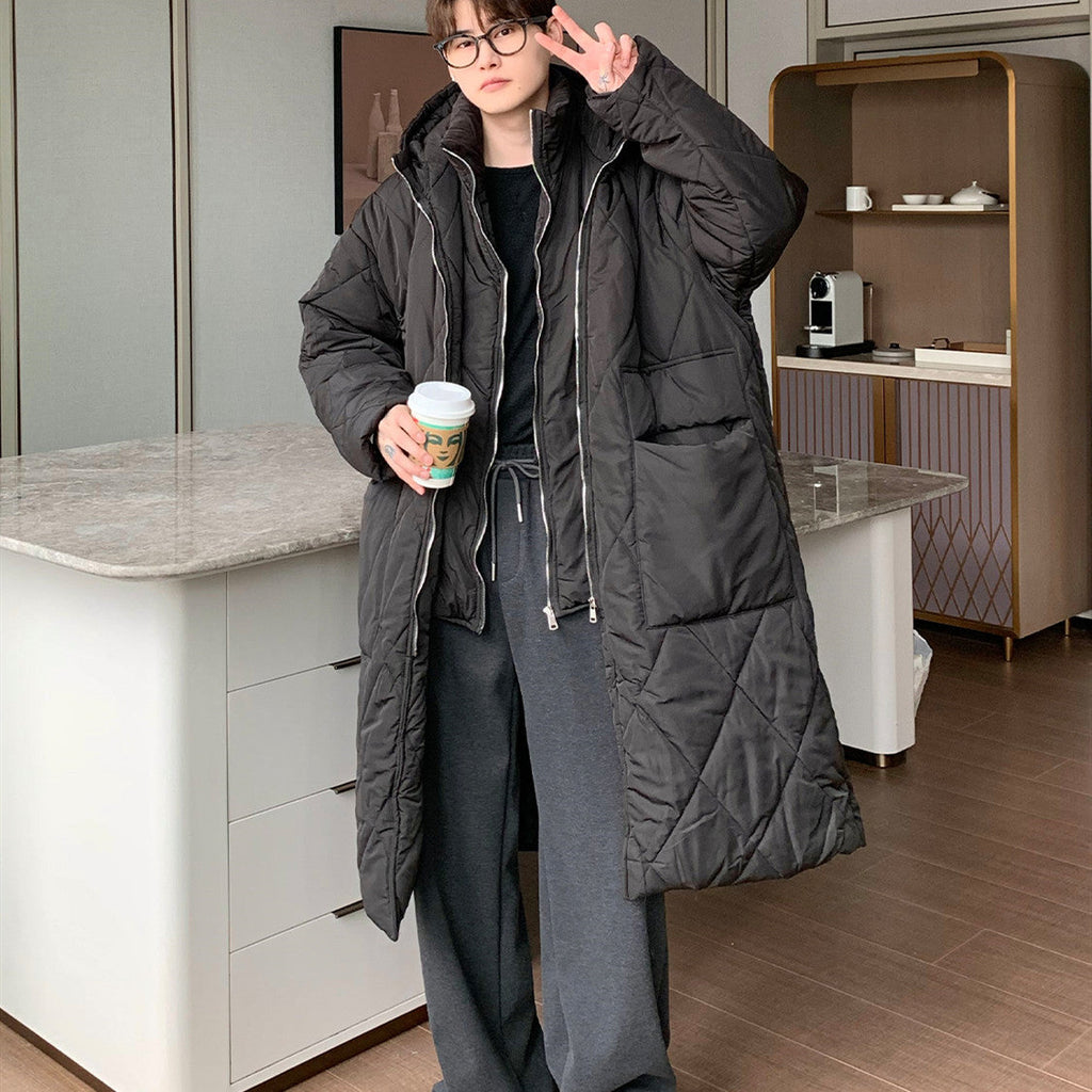 Small Group Splicing Fake Two Medium-length Trench Coats Pi-Mart