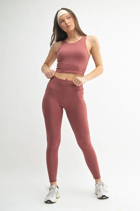 MONO B Venice Cloud Light Sculpt High-Waisted Leggings - SJB-DIAMOND ELITES