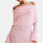 25 Edition – Off-Shoulder Knit Bodycon Dress