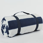 Extra Large Willow Picnic Basket with Service Set for 4 Persons, Natural Wicker Picnic Hamper with Free Food Cooler, Fleece Blanket and Tableware - Best Gift Lootquake LLC