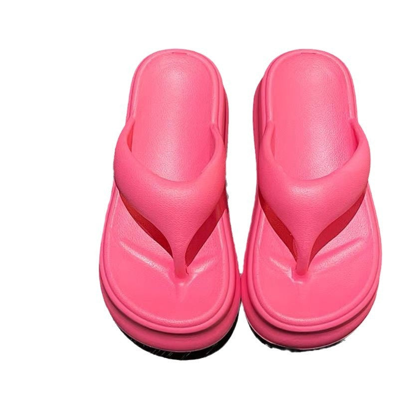 Non-slip Height-increasing Thick-soled Eva Flip-flops Women's Slippers Pi-Mart