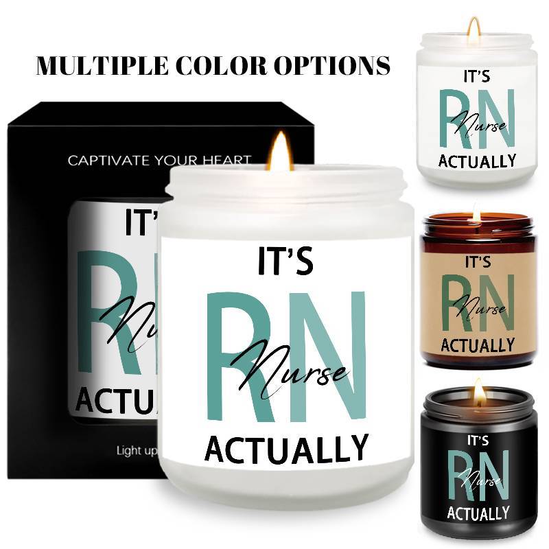 1pc Lavender Scented Candle 5.3oz Soybean Wax Best Nurse Ever Gifts Idea for Women Men RN Friend Nursing Supervisor Bestie Guy Cowoker Him Her on Practitioner School Nurse Graduation Thank You Appreciation Birthday Christmas Lootquake LLC