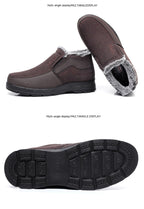 Men's Cotton Shoes Fleece-lined Warm Middle-aged And Elderly Pi-Mart