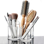 Household Fashion Simple Transparent Acrylic Eyebrow Pencil Makeup Brush Storage Box